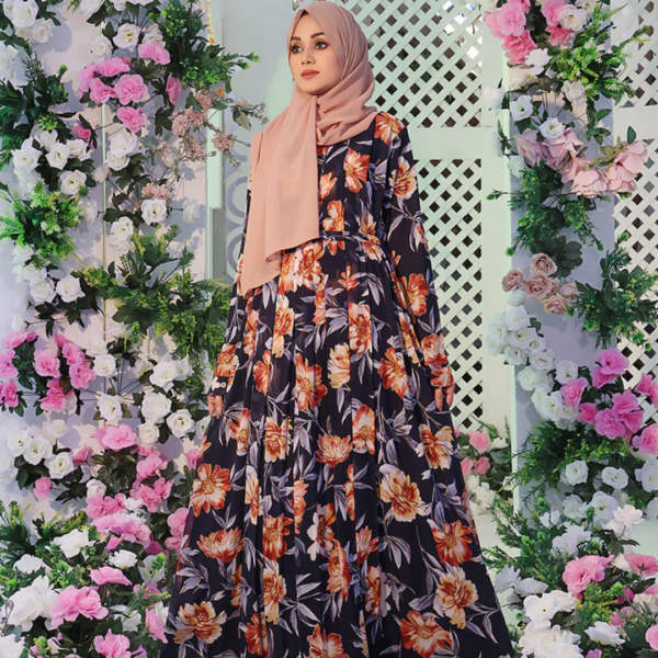 Printed Abaya