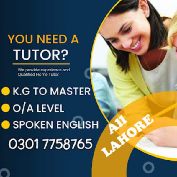 Home tuition services by Female Tutor